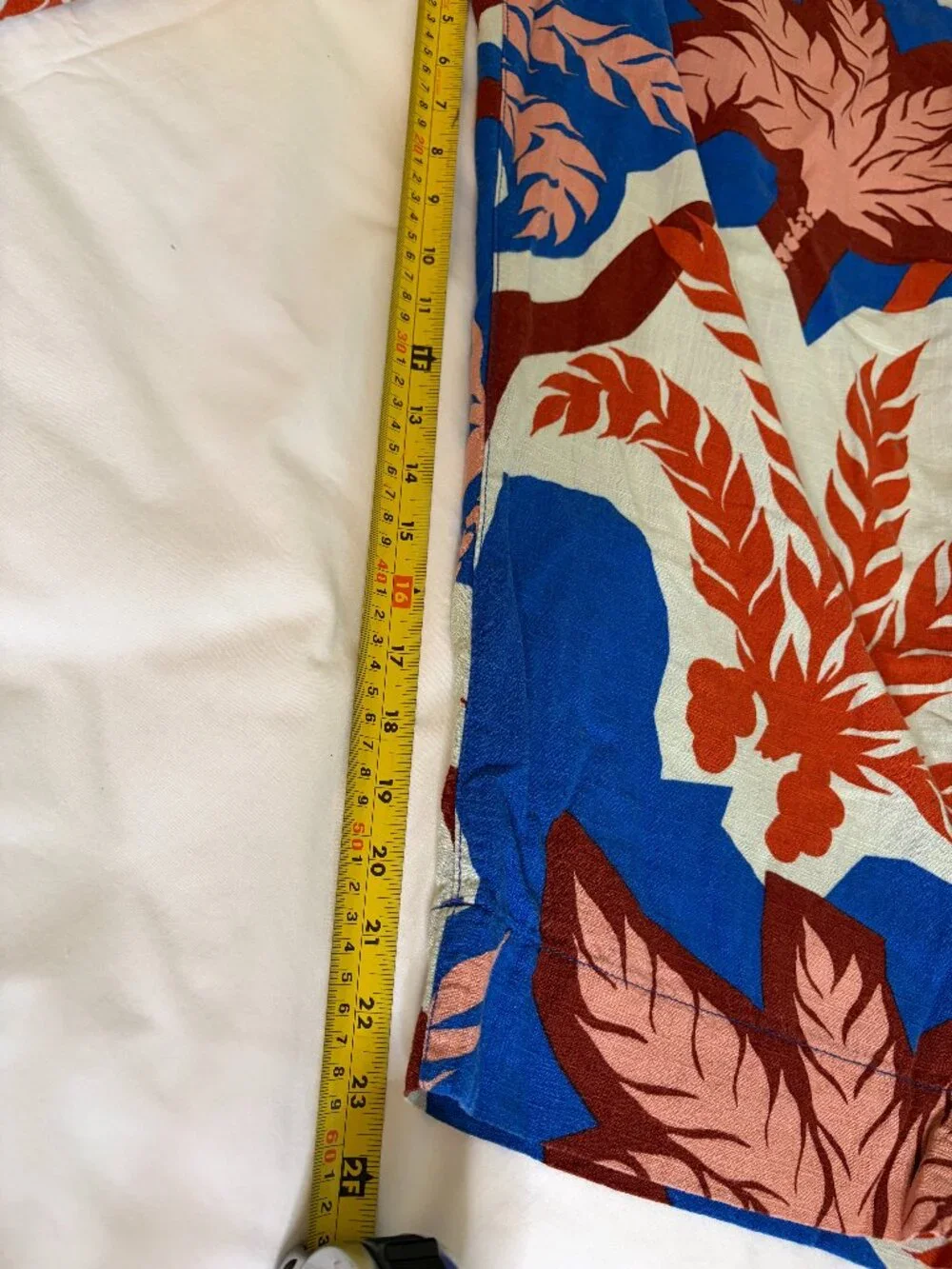 H&M Leaf Print Paper Bag Trousers Size XL